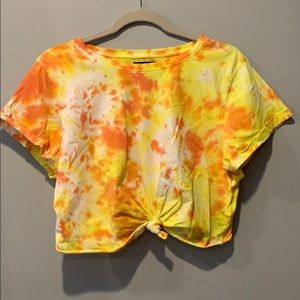 BDG cropped tie dye tee